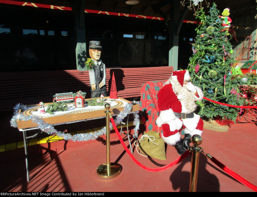 Santa, model trains and a ride!